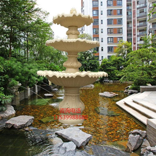 人造砂巖噴泉雕塑 城市與園林景觀的藝術(shù)融合